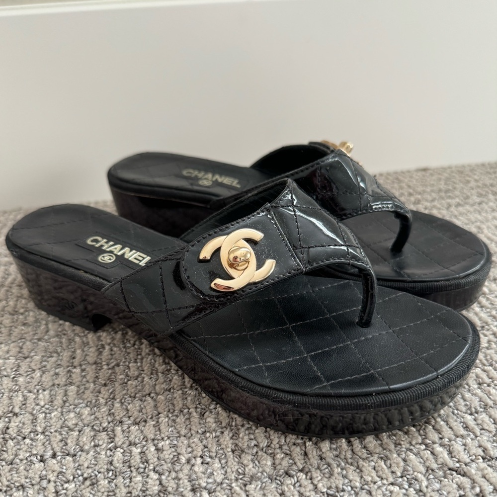 Chanel Platform Sandals